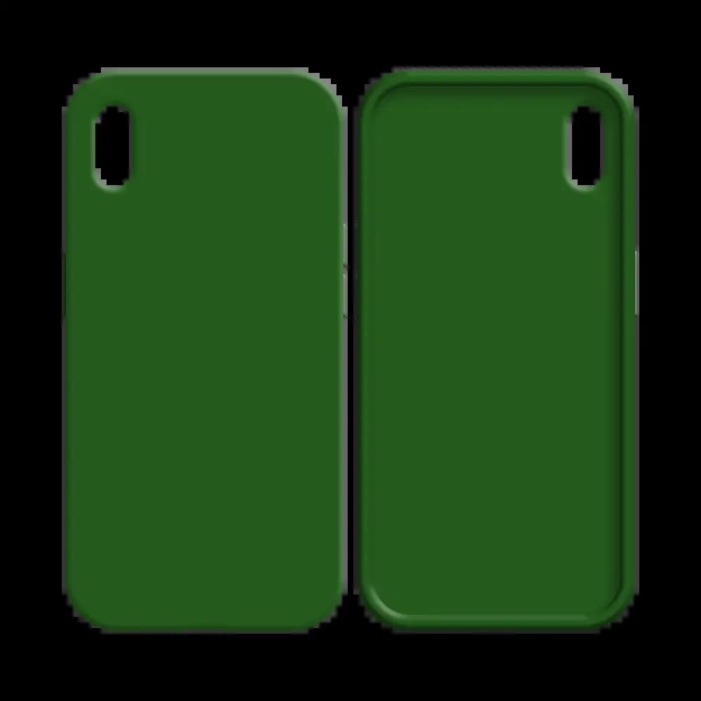 Coque silicone iPhone XS Max - Vert Foncé - Vue 2