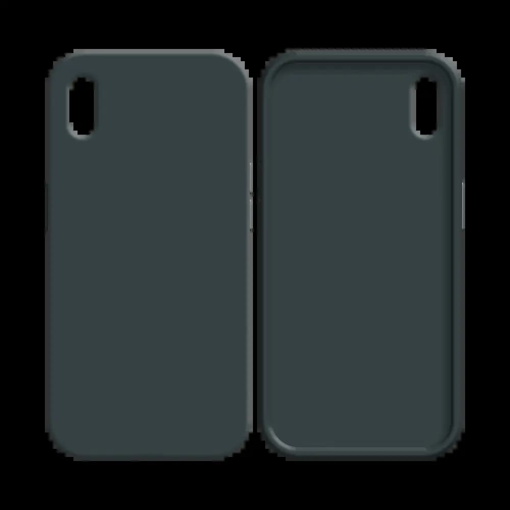 Coque silicone iPhone X / XS - Noir - Vue 2