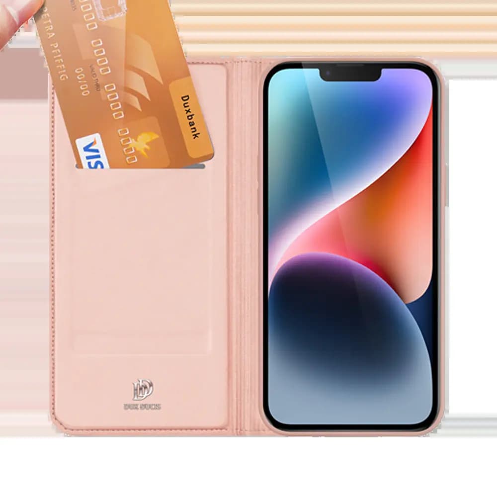 Housse folio iPhone 14 porte-carte – Dux Ducis Skin Pro Noir - Vue 2