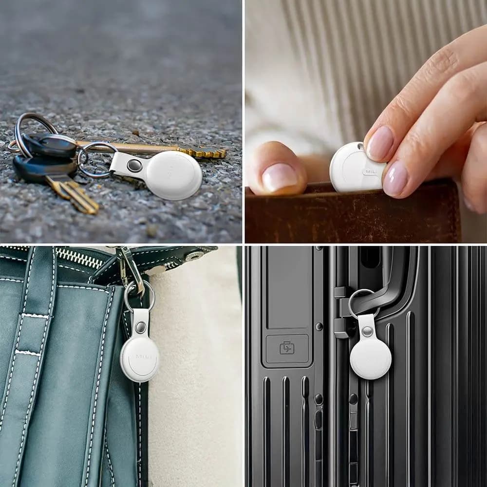 Traceur GPS MILI MiTag iOS avec Étui (x3) Blanc - Vue 2