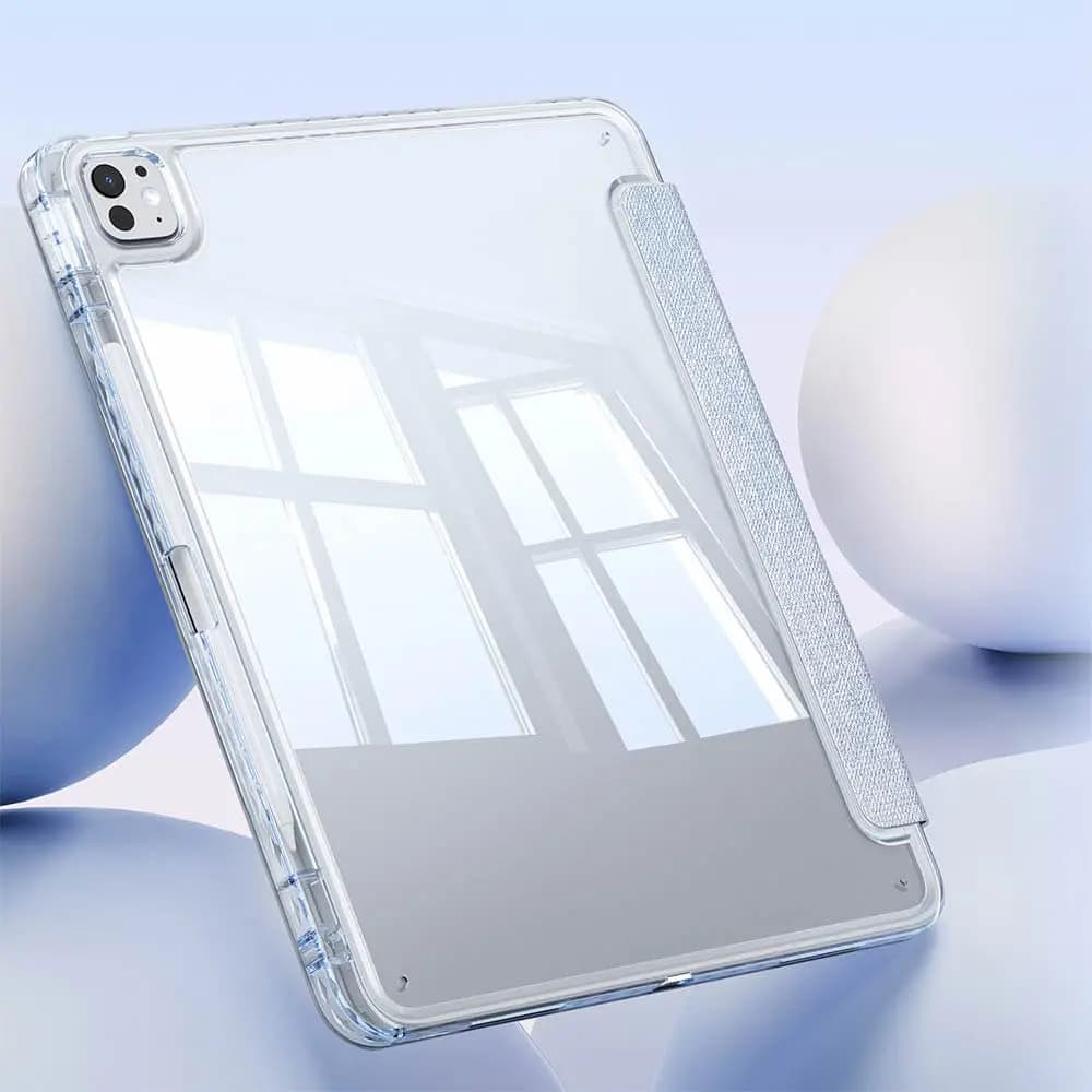 Housse folio iPad Pro 13" M4 avec porte-stylet - Dux Ducis Unid Bleu - Vue 2