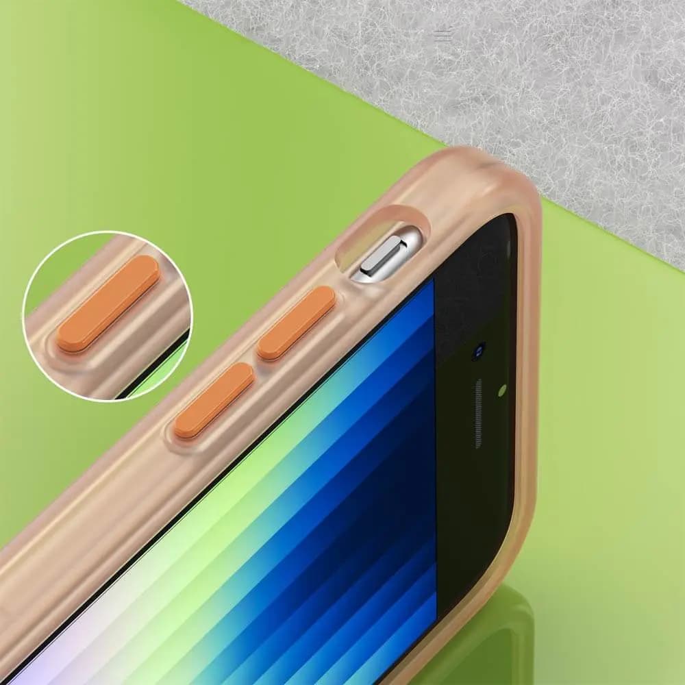 Coque MagSafe bi-matière – compatible iPhone 7 / 8 / SE (2nd & 3e Gen) – PROTECT MF-006 Orange - Vue 3