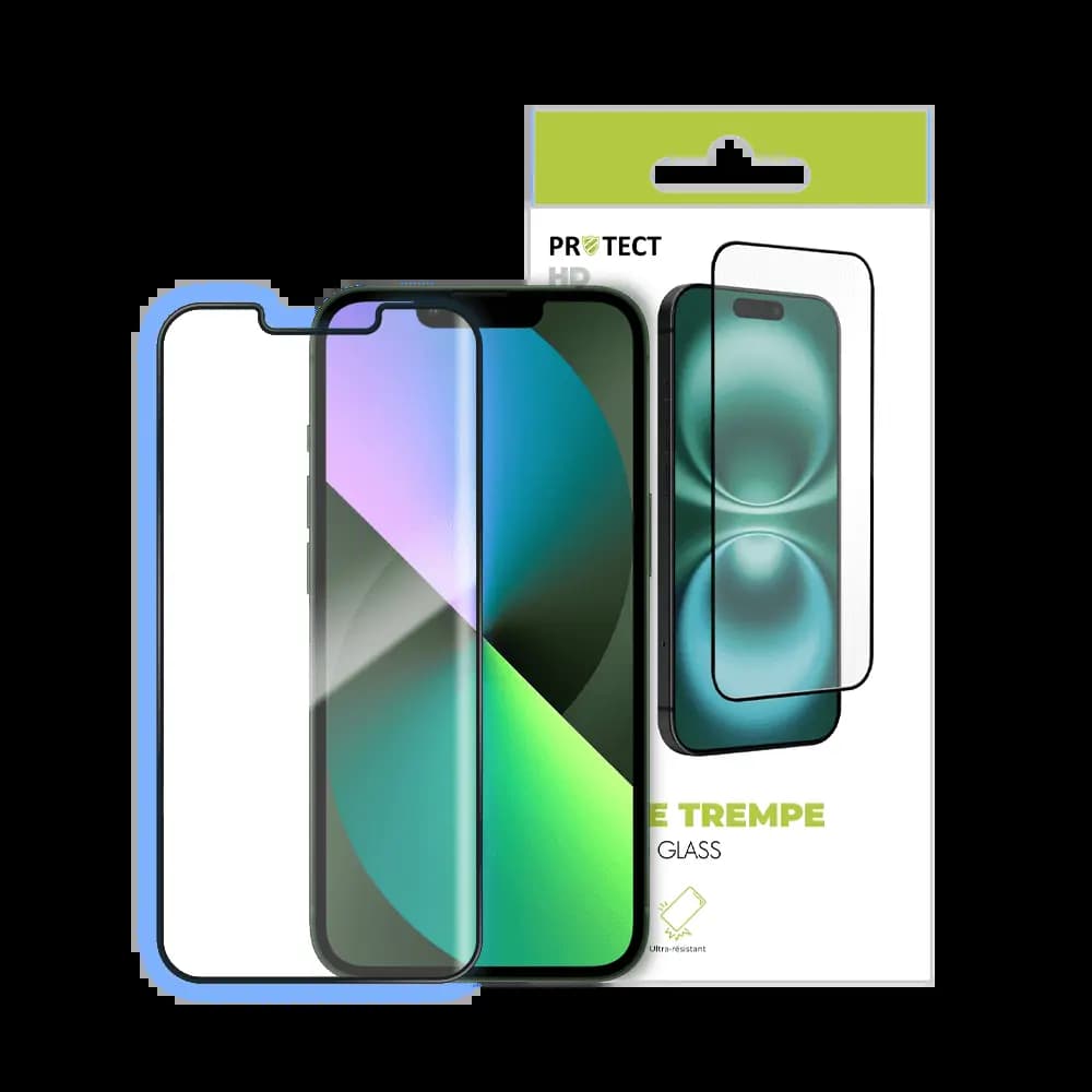 Verre trempé iPhone 13 Mini - protection écran 9H - PROTECT Transparent - Vue 3