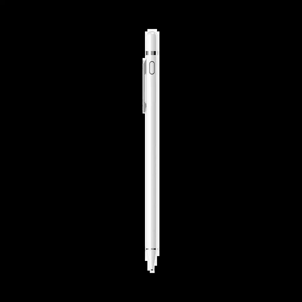 Stylet capacitif pour smartphone et tablette avec clip de fixation intégré - Usams US-ZB057 Blanc