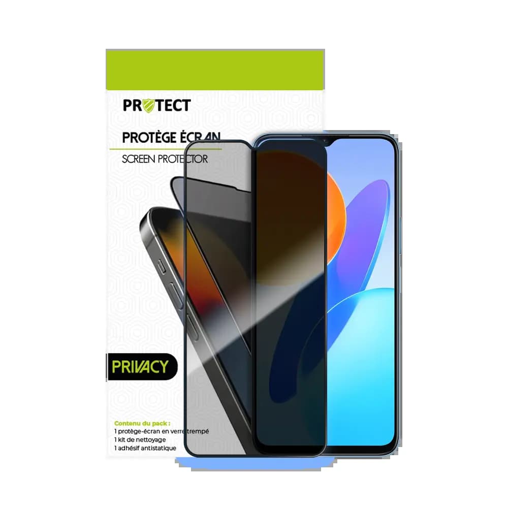Verre trempé anti-espions 9H – Honor X8 5G – PROTECT Transparent - Vue 2