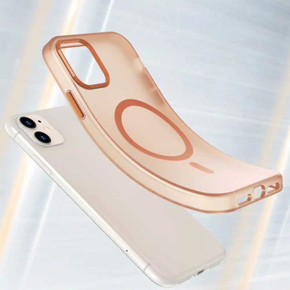 Coque MagSafe bi-matière – iPhone 11 – PROTECT MF-006 Orange - Vue 2