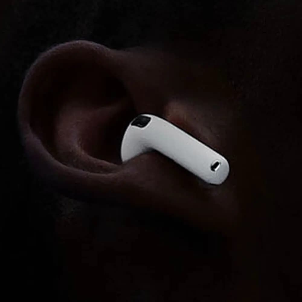 Écouteurs Apple AirPods 4 avec réduction de bruit active - Blanc - Vue 3