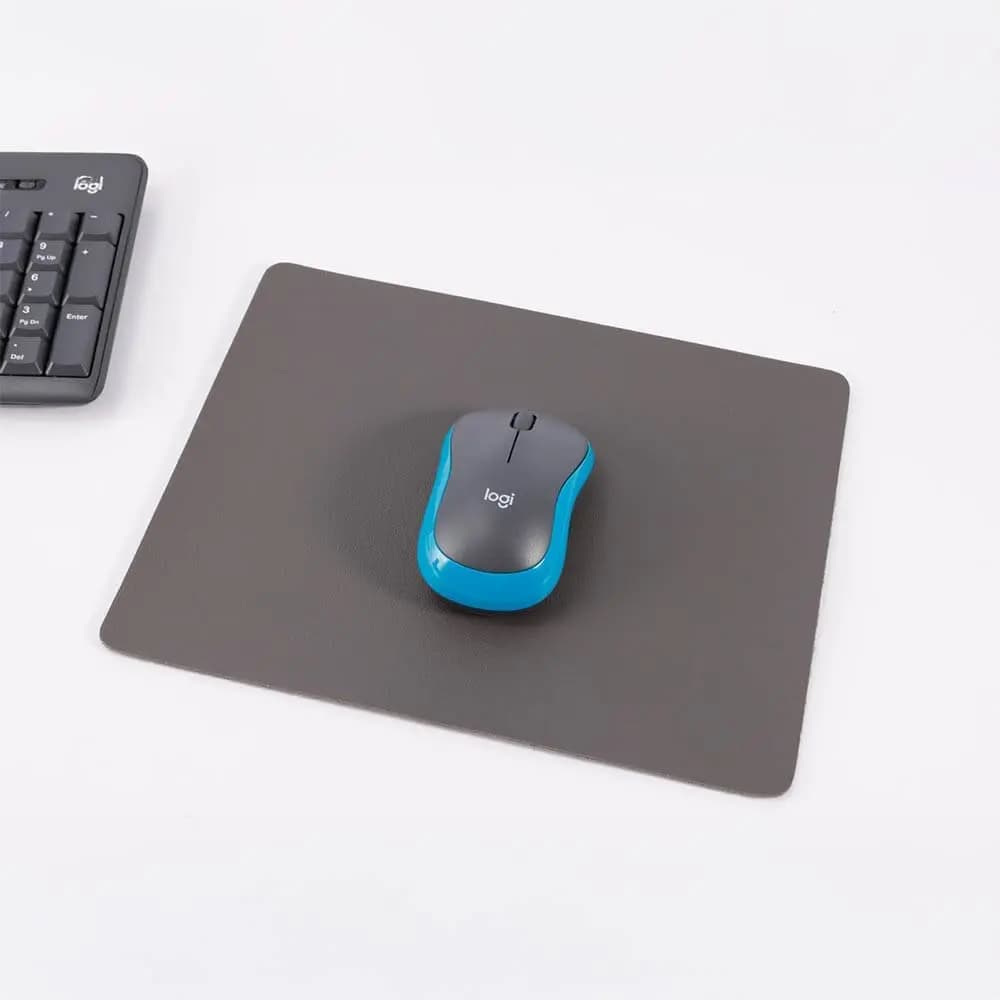 Tapis de souris antidérapant en PVC durable - Gris - Vue 2