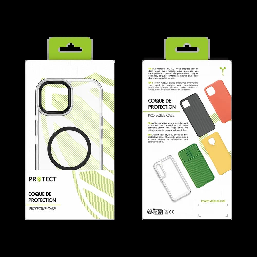 Coque MagSafe antichoc iPhone 15 Pro Max – PROTECT MS01 Noir - Vue 2