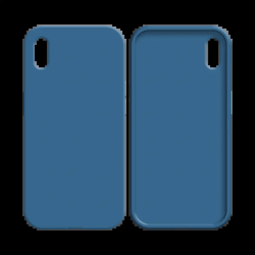 Coque silicone iPhone XR - Bleu Marine - Vue 2