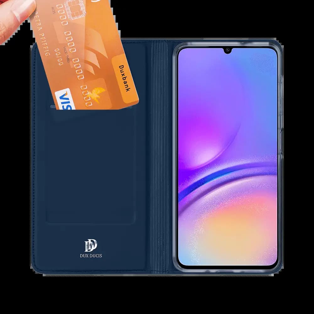 Housse folio Samsung Galaxy A06 porte-carte – Dux Ducis Skin Pro Noir - Vue 2