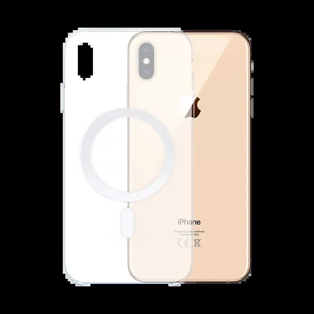 Coque transparente silicone MagSafe – iPhone XS Max 
