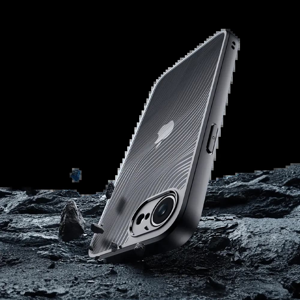 Coque de protection iPhone 16e / iPhone 17e anti-chocs finition mate – Dux Ducis Aimo Noir - Vue 4