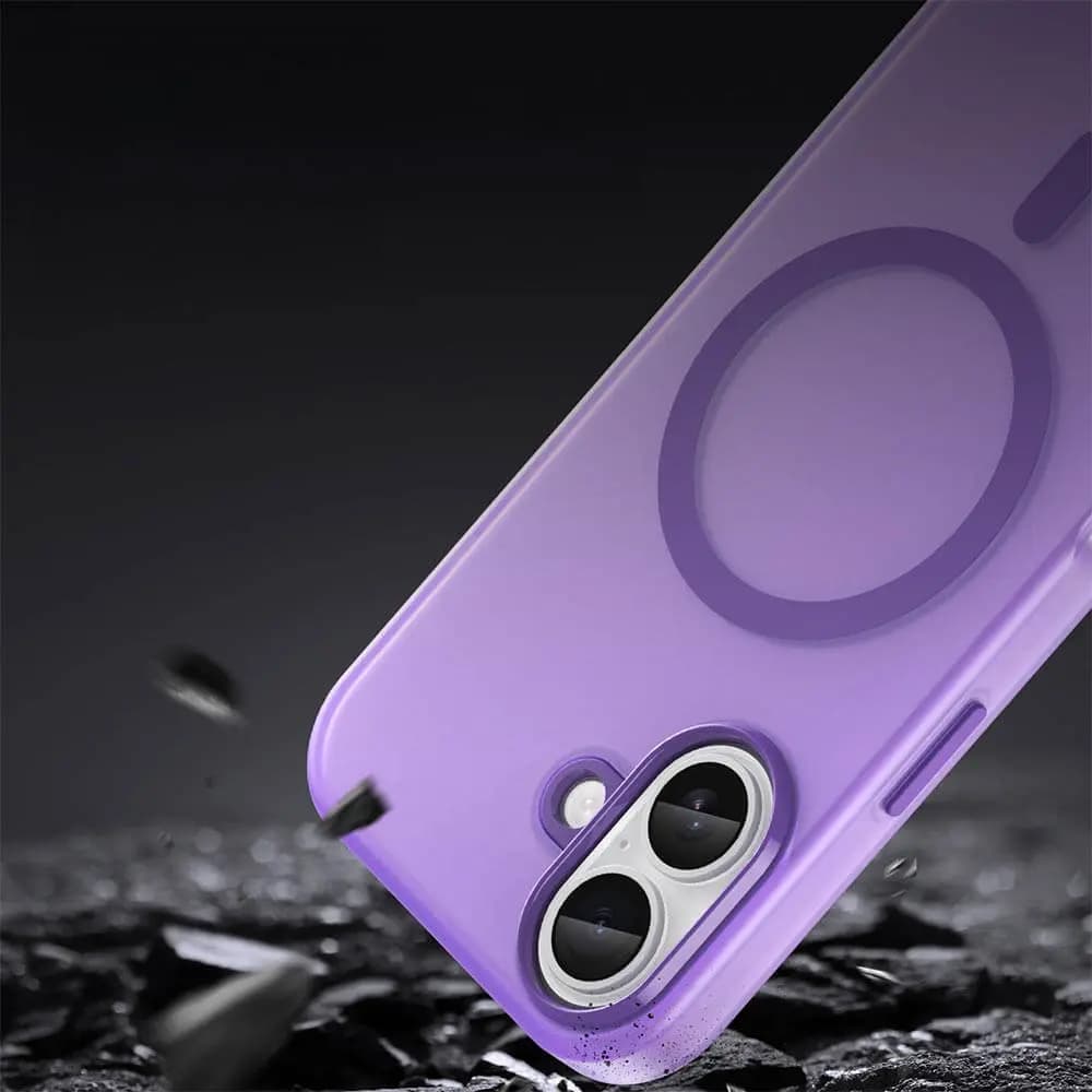 Coque MagSafe bi-matière – iPhone 17 – PROTECT MF-006 Violet Foncé - Vue 4