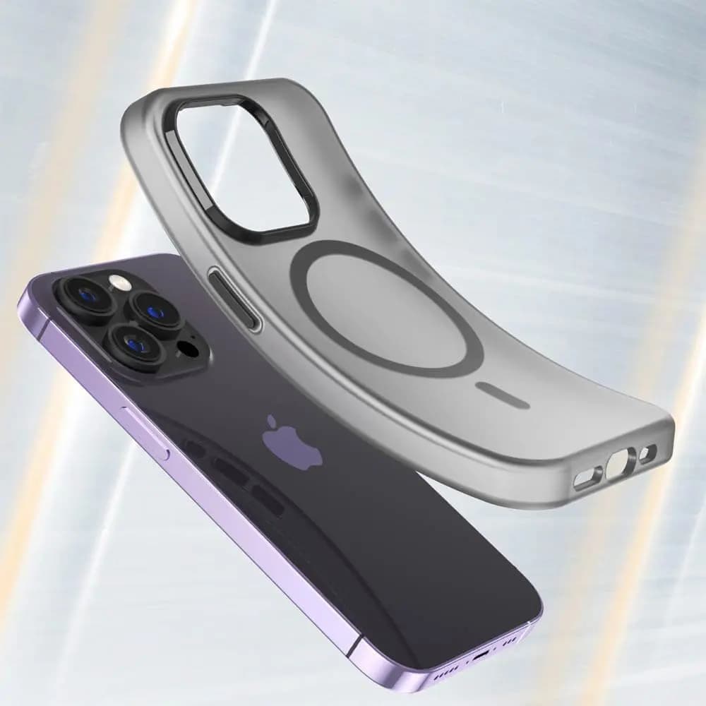 Coque MagSafe bi-matière – iPhone 14 Pro Max – PROTECT MF-006 Noir - Vue 2