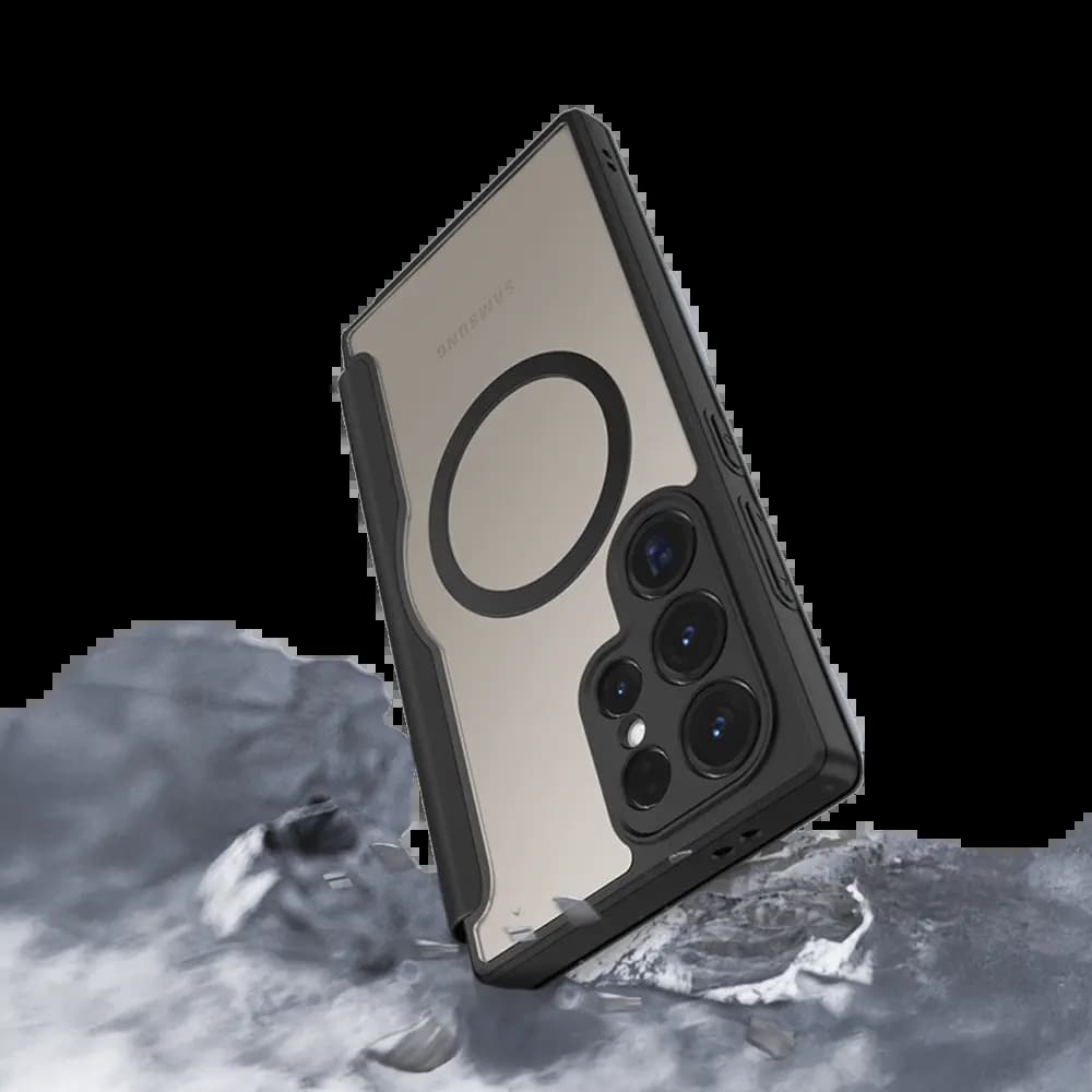 Housse folio MagSafe Samsung Galaxy S24 Ultra 5G – Dux Ducis Skin X Pro Bleu - Vue 4