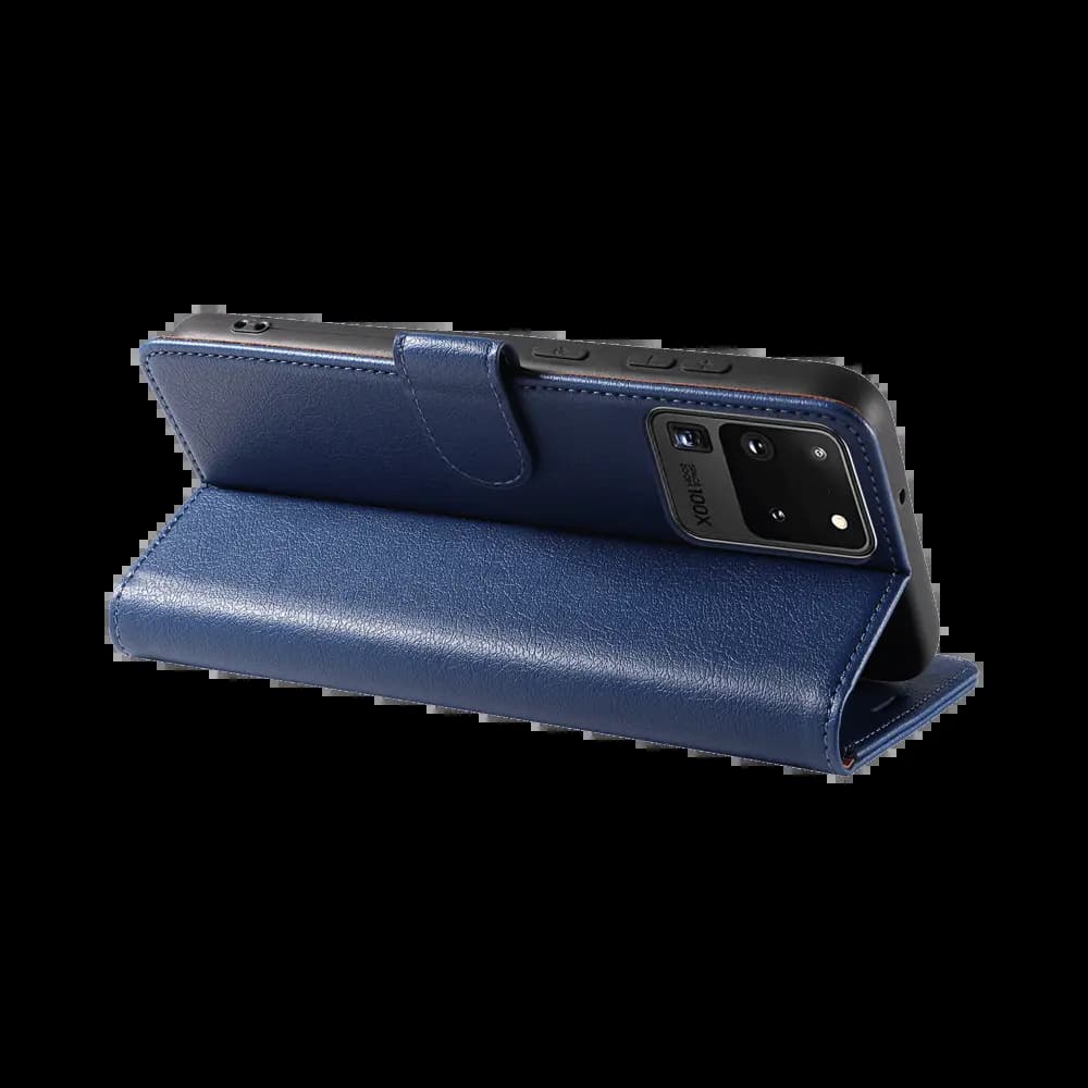 Housse folio anti-RFID Samsung Galaxy S20 Ultra – PROTECT IP011 Bleu Marine - Vue 2