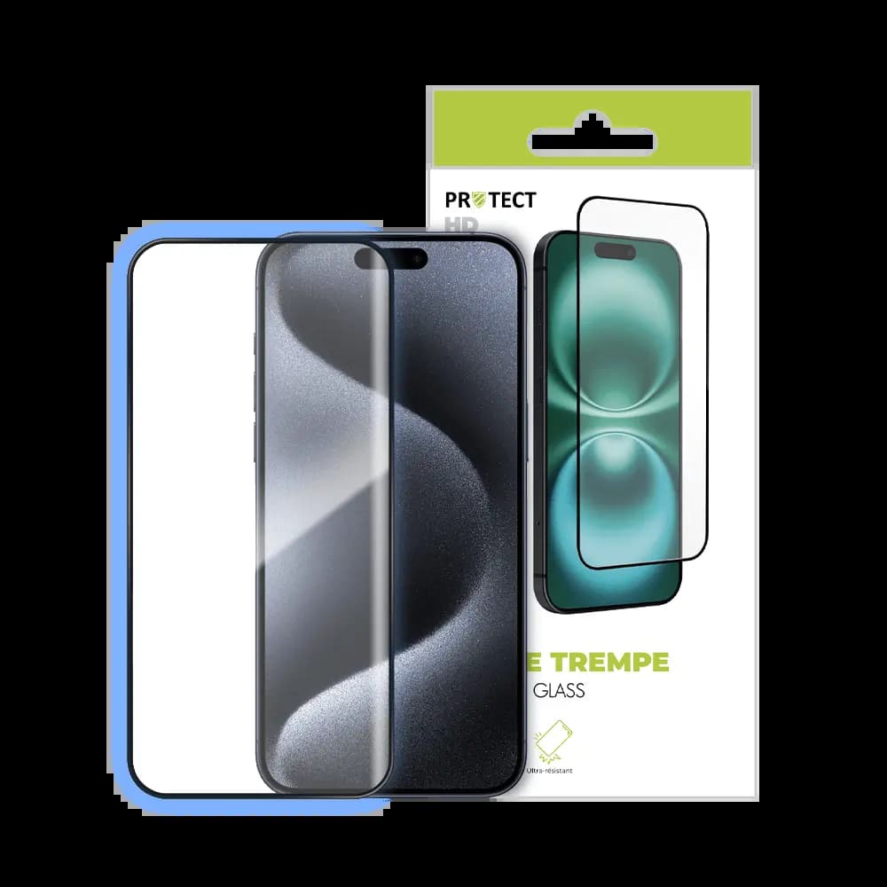 Verre trempé iPhone 15 Pro Max - protection écran 9H - PROTECT Transparent - Vue 3