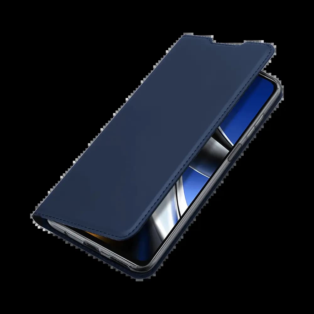 Housse folio Xiaomi Poco X4 Pro 5G porte-carte – Dux Ducis Skin Pro Bleu - Vue 3