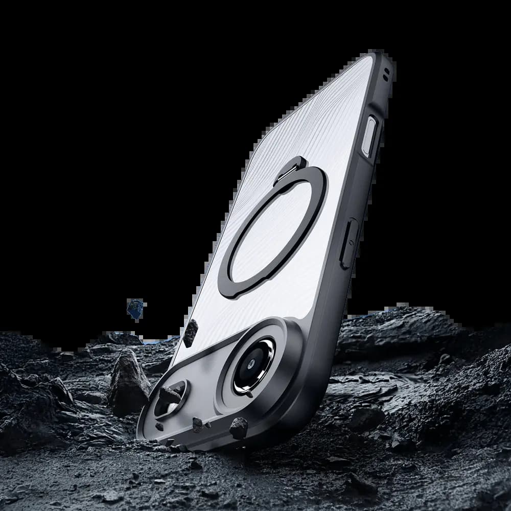 Coque MagSafe avec support – iPhone Air – Dux Ducis Aimo Mag Noir - Vue 4