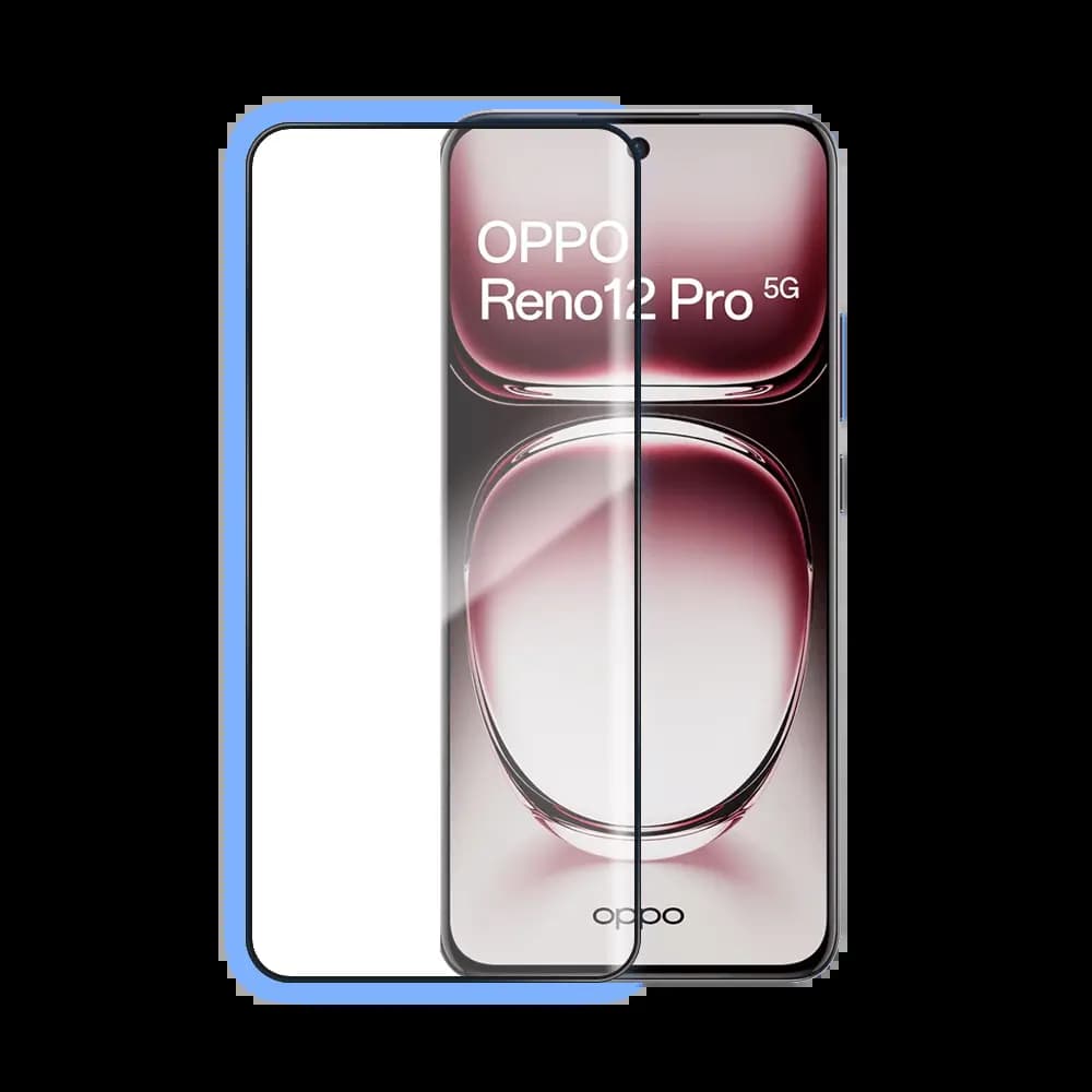 Verre trempé intégral 5D 9H – protection écran OPPO Reno12 Pro 5G – PROTECT Noir
