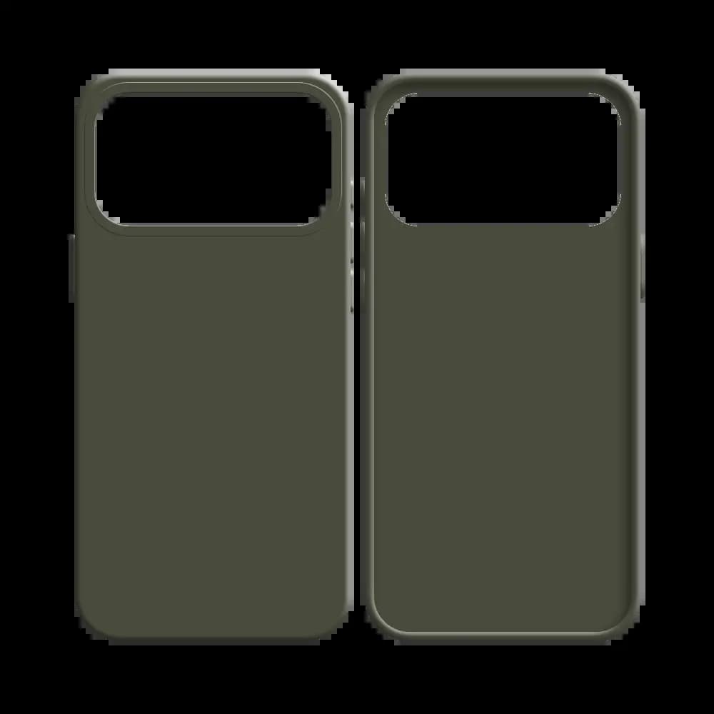 Coque silicone iPhone 17 Pro Max - Gris Foncé - Vue 8