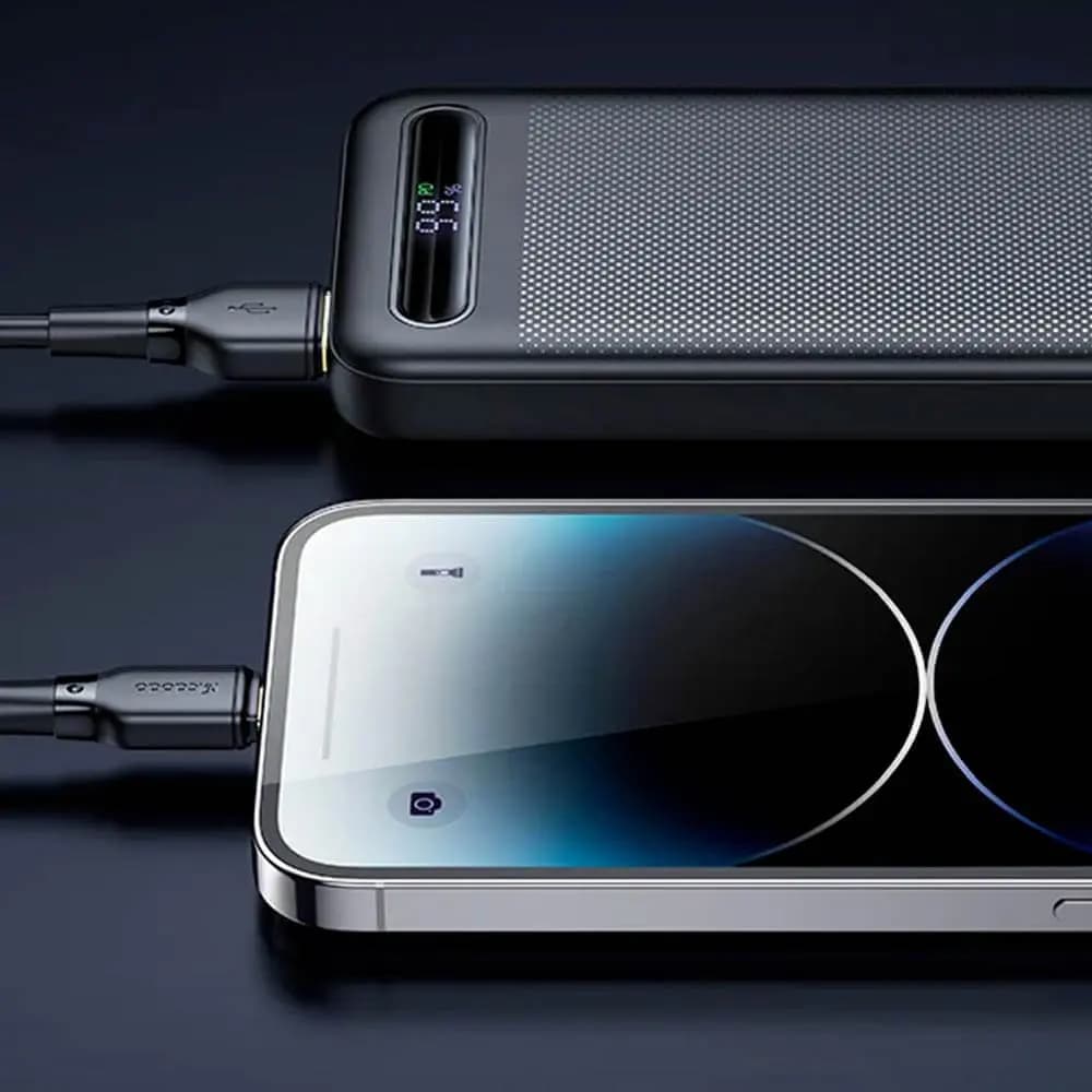 Batterie externe 10000mAh 22.5W triple sortie USB avec écran LED – Mcdodo MC-3881 Noir - Vue 10