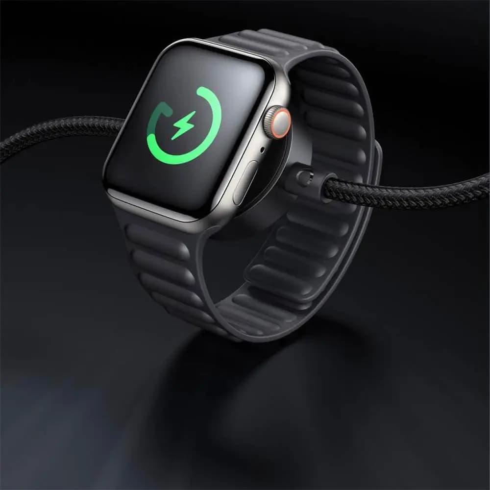 Câble Data Multi USB-C vers USB-C + Pad de Charge à Induction Apple Watch Mcdodo 60W (1.5m) Noir - Vue 4