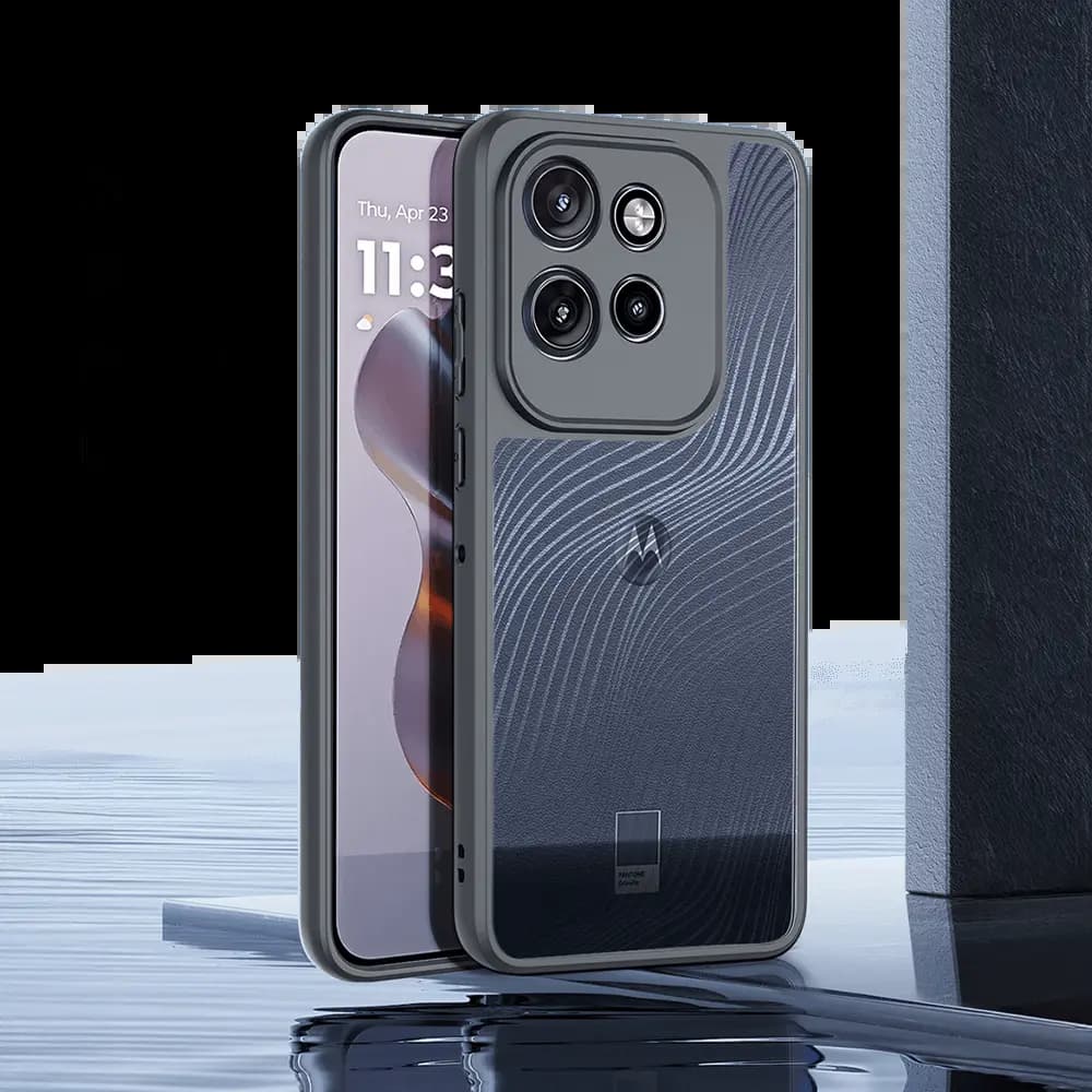 Coque anti-chocs finition mate – Motorola Edge 50 Neo – Dux Ducis Aimo Noir - Vue 3
