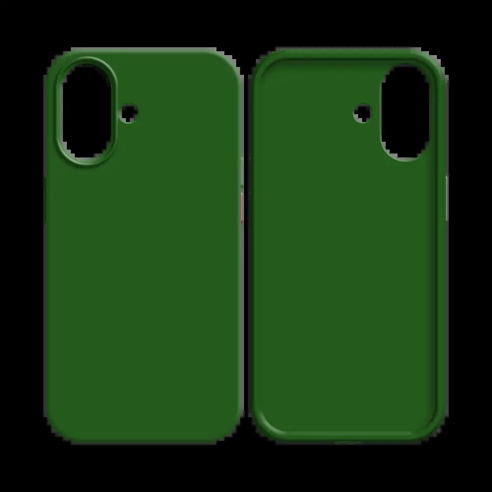 Coque silicone iPhone 16 Plus - Vert Foncé - Vue 2