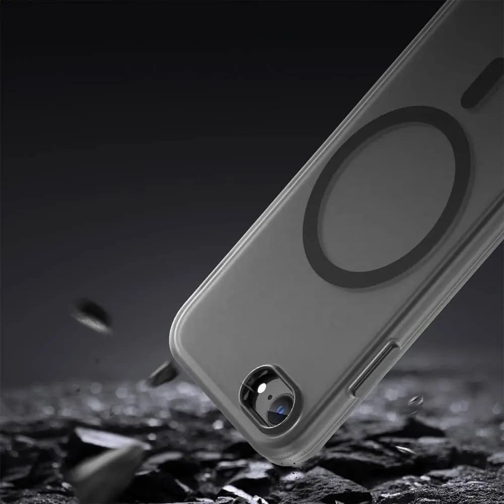 Coque MagSafe bi-matière – compatible iPhone 7 / 8 / SE (2nd & 3e Gen) – PROTECT MF-006 Noir - Vue 4