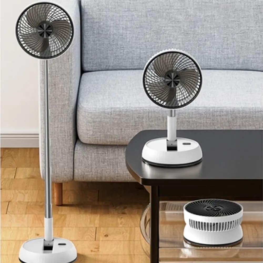Ventilateur sur Pied Yesido Pliable et Ajustable (avec Télécommande) Blanc - Vue 8