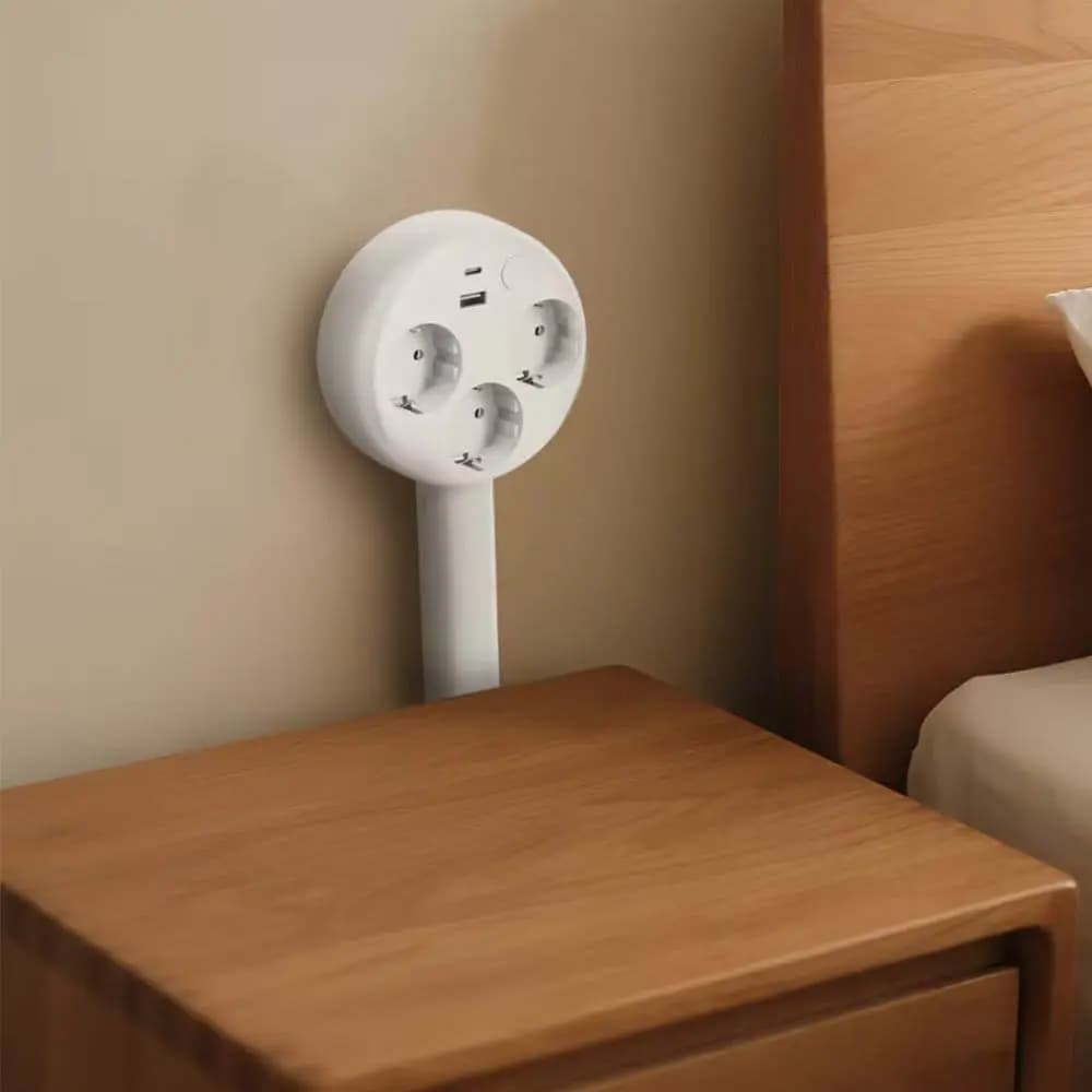 Multiprise avec Rallonge Télescopique avec Ports USB + USB-C - Vue 7