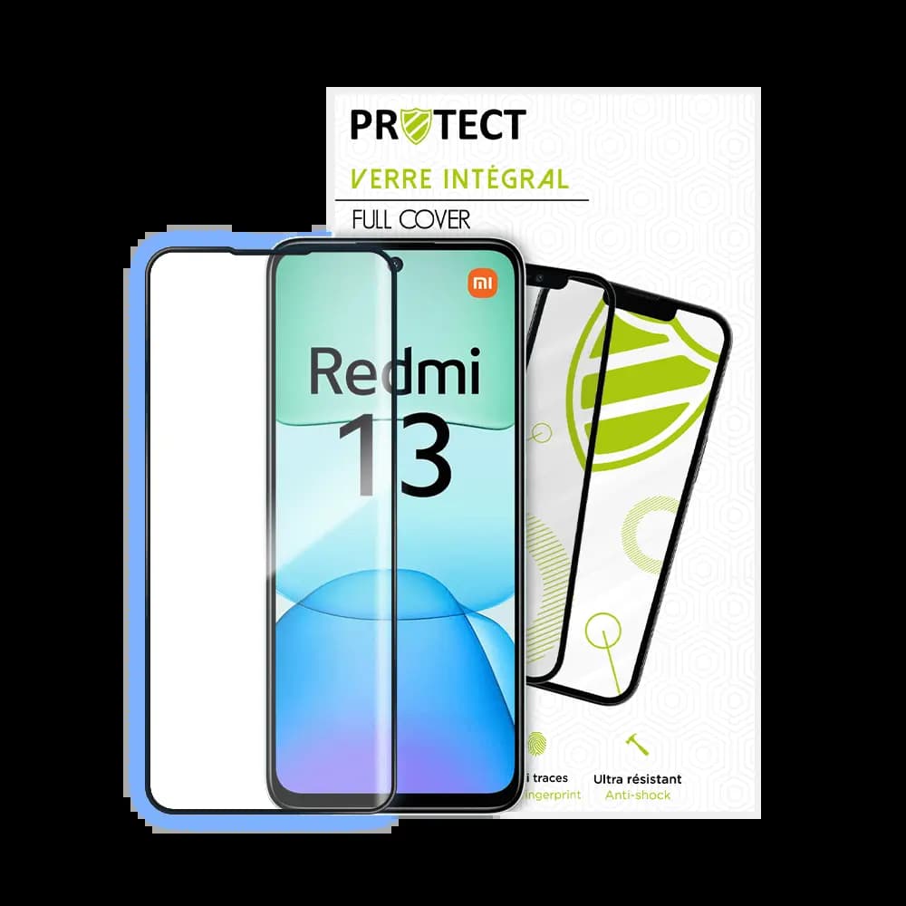 Verre trempé intégral 5D 9H – protection écran Xiaomi Redmi 13 4G – PROTECT Noir - Vue 2