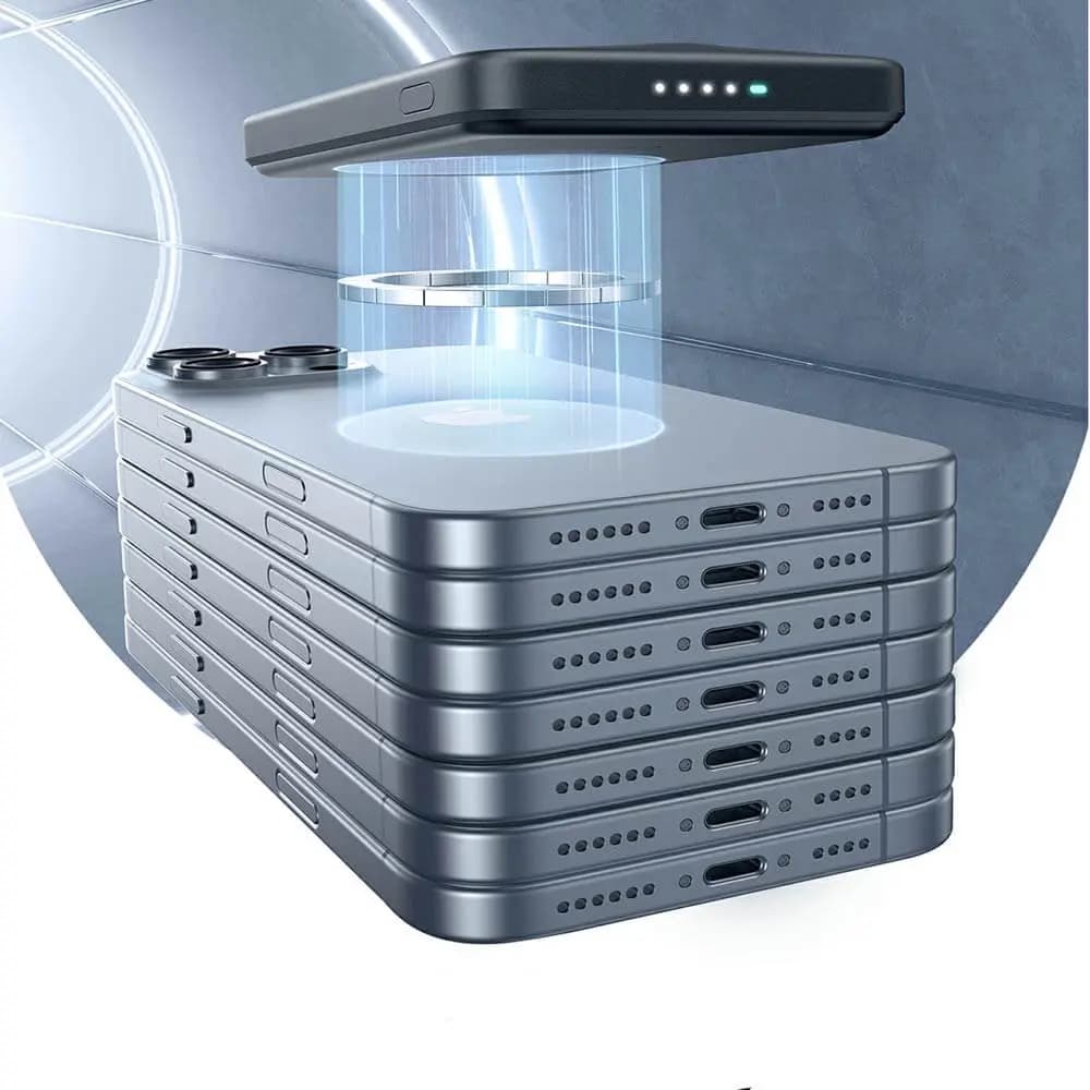 Batterie externe sans fil 15W magnétique 5000mAh charge rapide – ESR MagSlim Noir - Vue 4