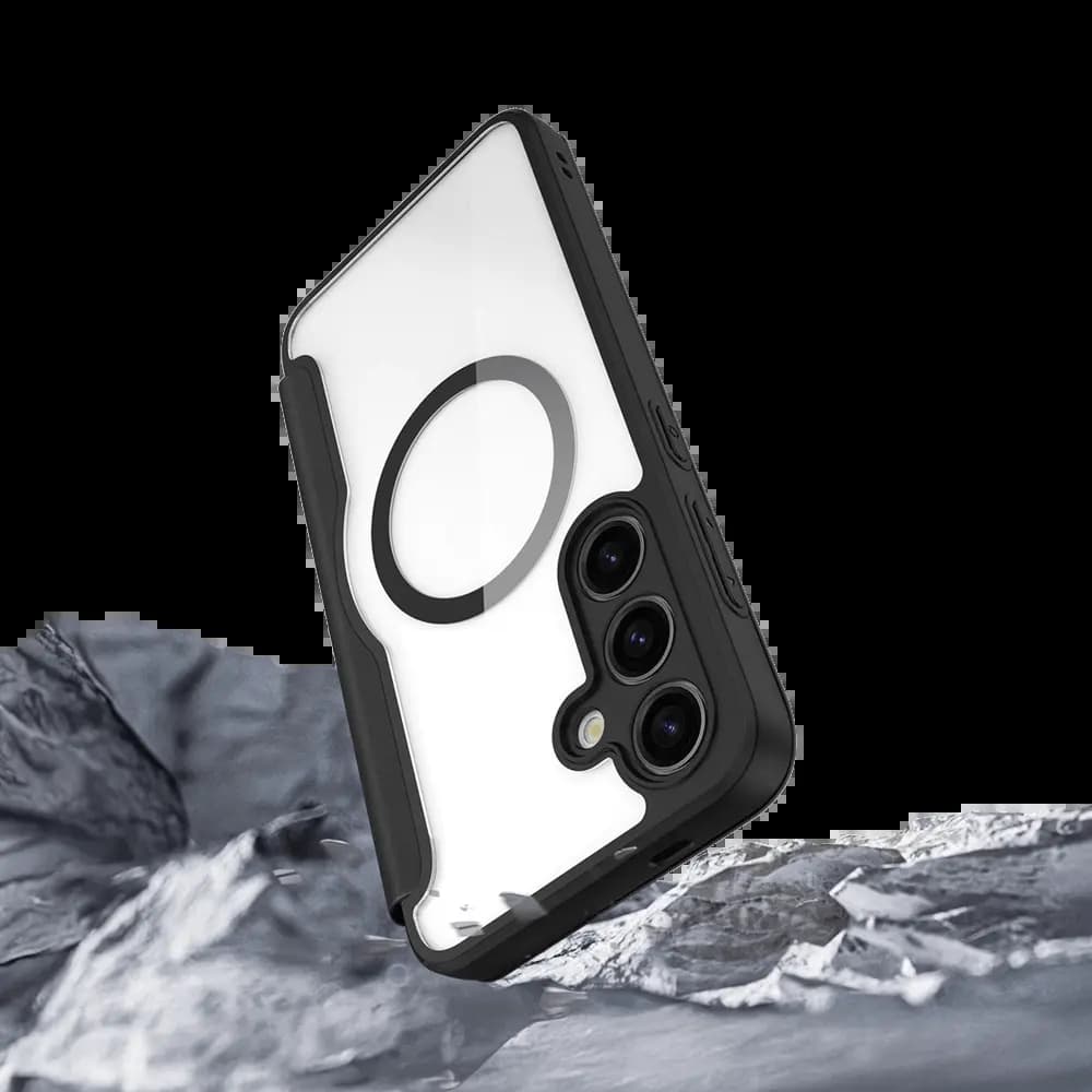 Housse folio Samsung Galaxy S24 5G MagSafe porte-carte – Dux Ducis Skin Pro Noir - Vue 4