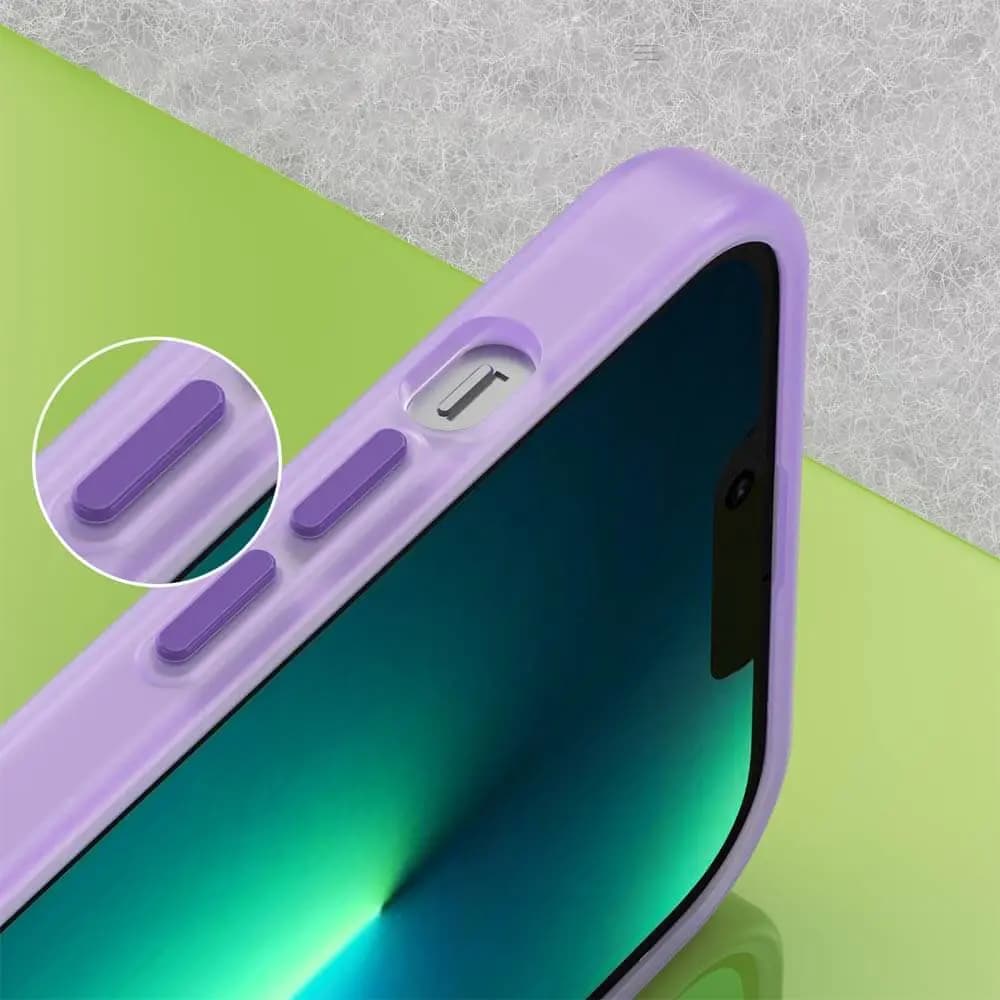 Coque MagSafe bi-matière – iPhone 13 Pro – PROTECT MF-006 Violet Foncé  - Vue 3