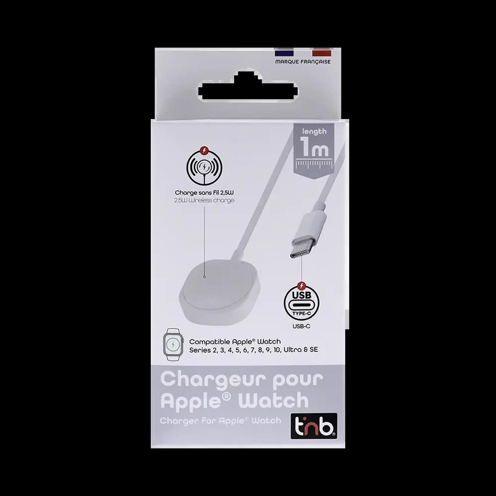 Chargeur Montre Connectée T'nb pour Apple Watch Blanc - Vue 3