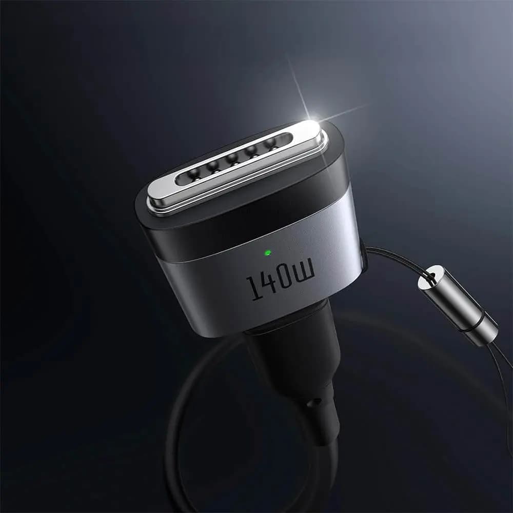 Adaptateur USB-C femelle vers MagSafe 3 mâle 140W -  Mcdodo OT-6850 Gris - Vue 3