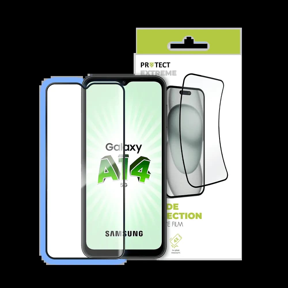 Film de protection extrême 7H – compatible Samsung Galaxy A14 4G / A14 5G – PROTECT Transparent - Vue 3