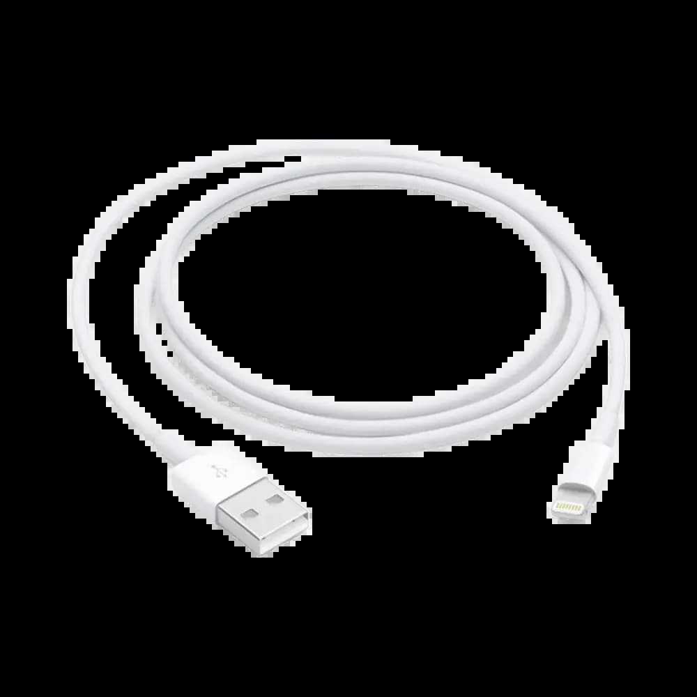 Câble Data USB vers Lightning Apple 18W 2A (1m) Blanc - Vue 2