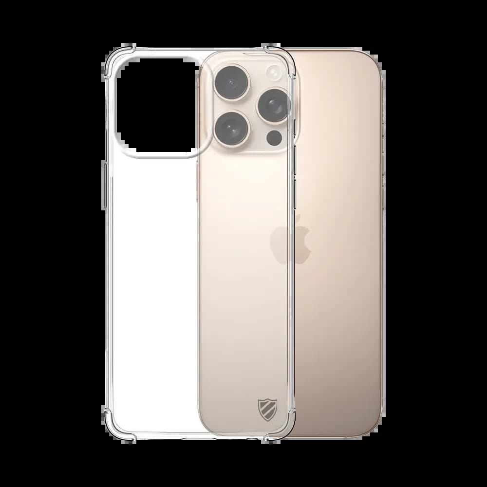 Coque antichoc renforcée transparente – iPhone 16 Pro – silicone PROTECT