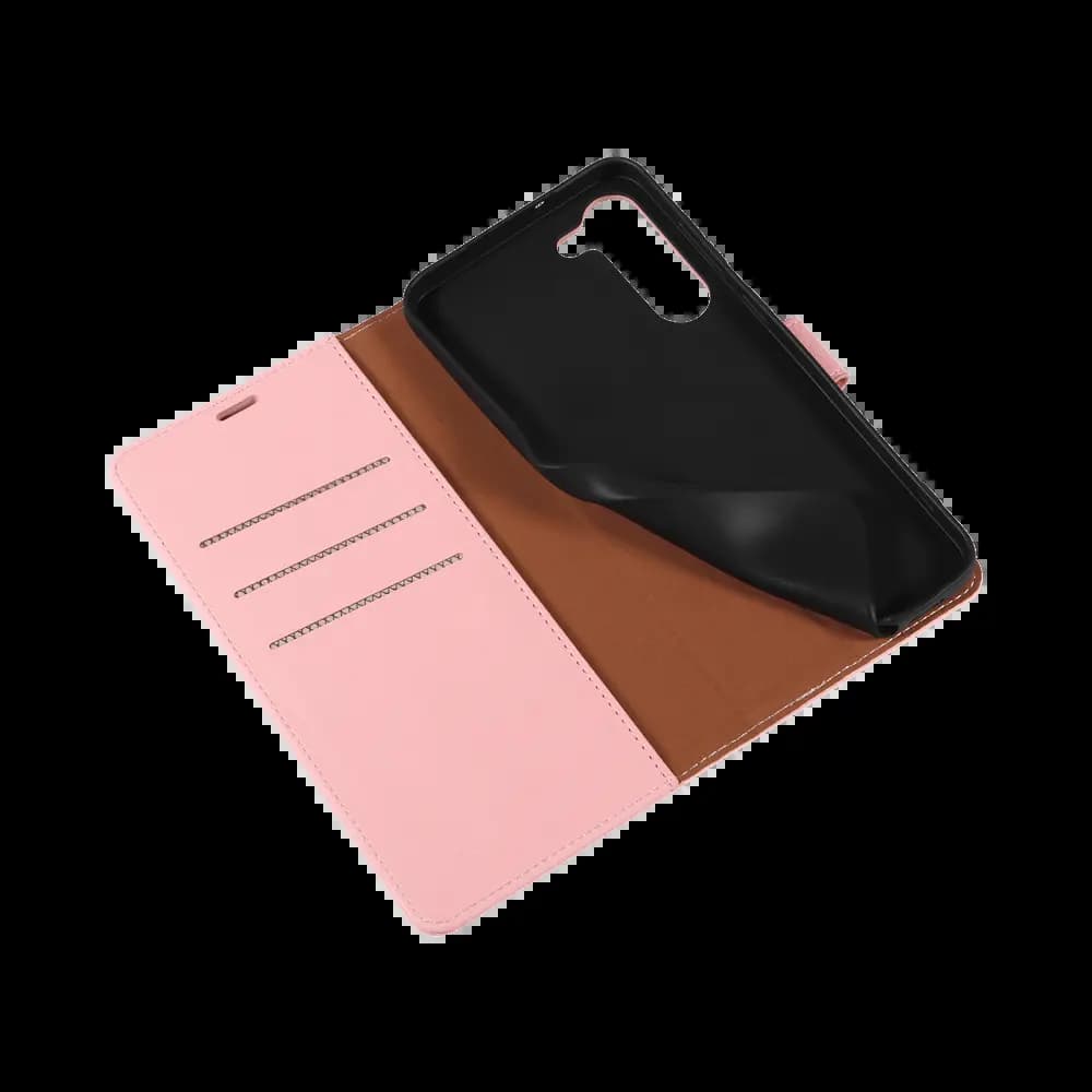 Housse folio anti-RFID Samsung Galaxy S21 FE – PROTECT IP011 Rose - Vue 4