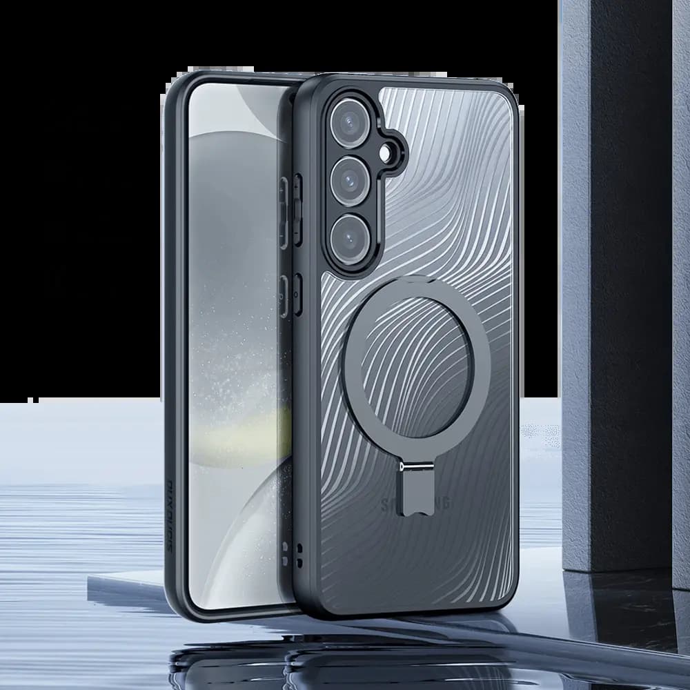 Coque MagSafe avec support – Samsung Galaxy S24+ 5G – Dux Ducis Aimo Mag Noir - Vue 3