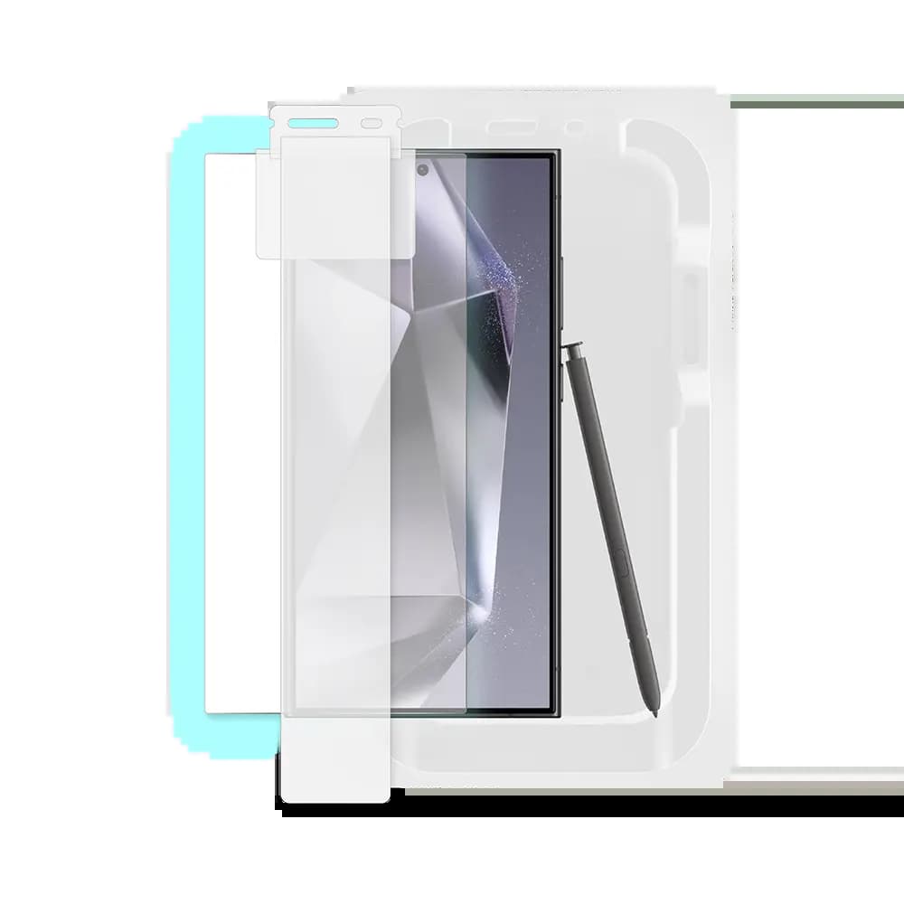 Verre trempé (x2) Samsung Galaxy S24 Ultra 5G - applicateur installation facile - PROTECT - Vue 3