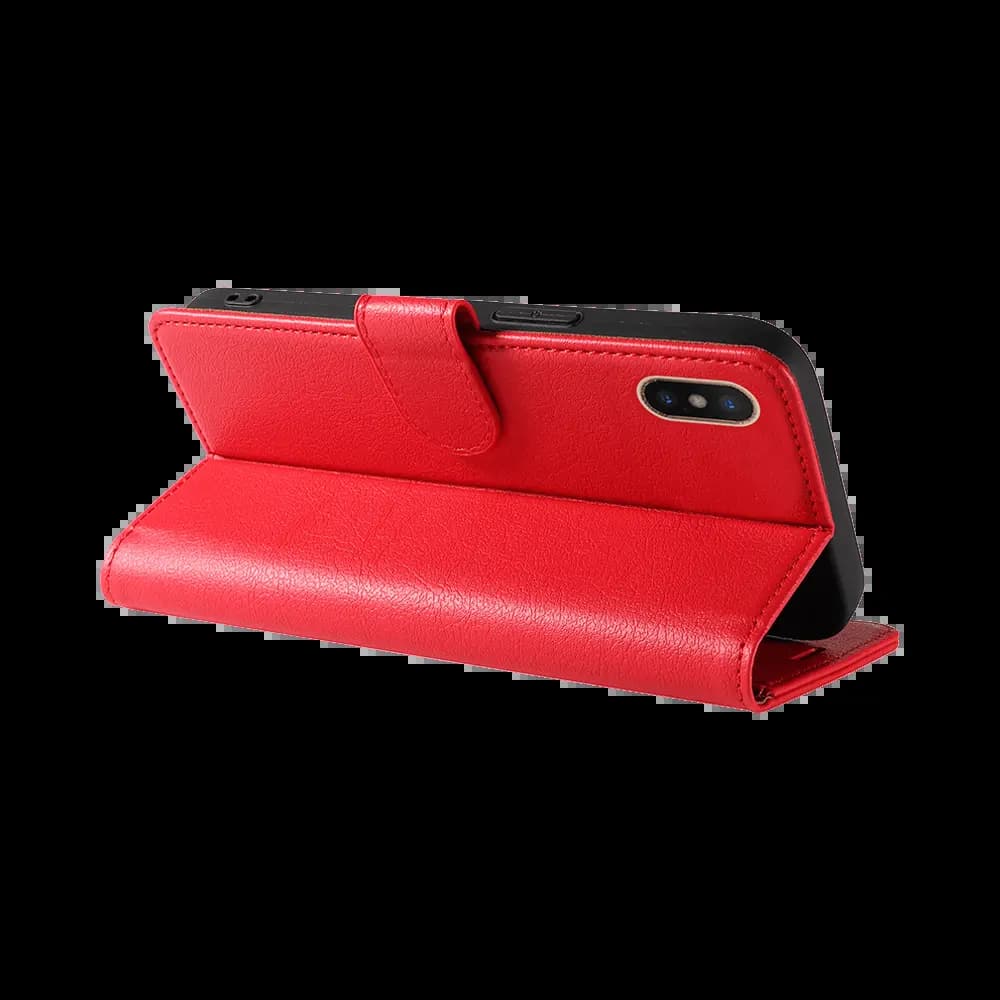Housse folio anti-RFID iPhone XS Max – PROTECT IP011 Rouge - Vue 2