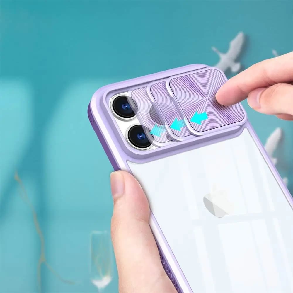 Coque avec cache caméra – iPhone 16 Pro – PROTECT IE027 Violet - Vue 3