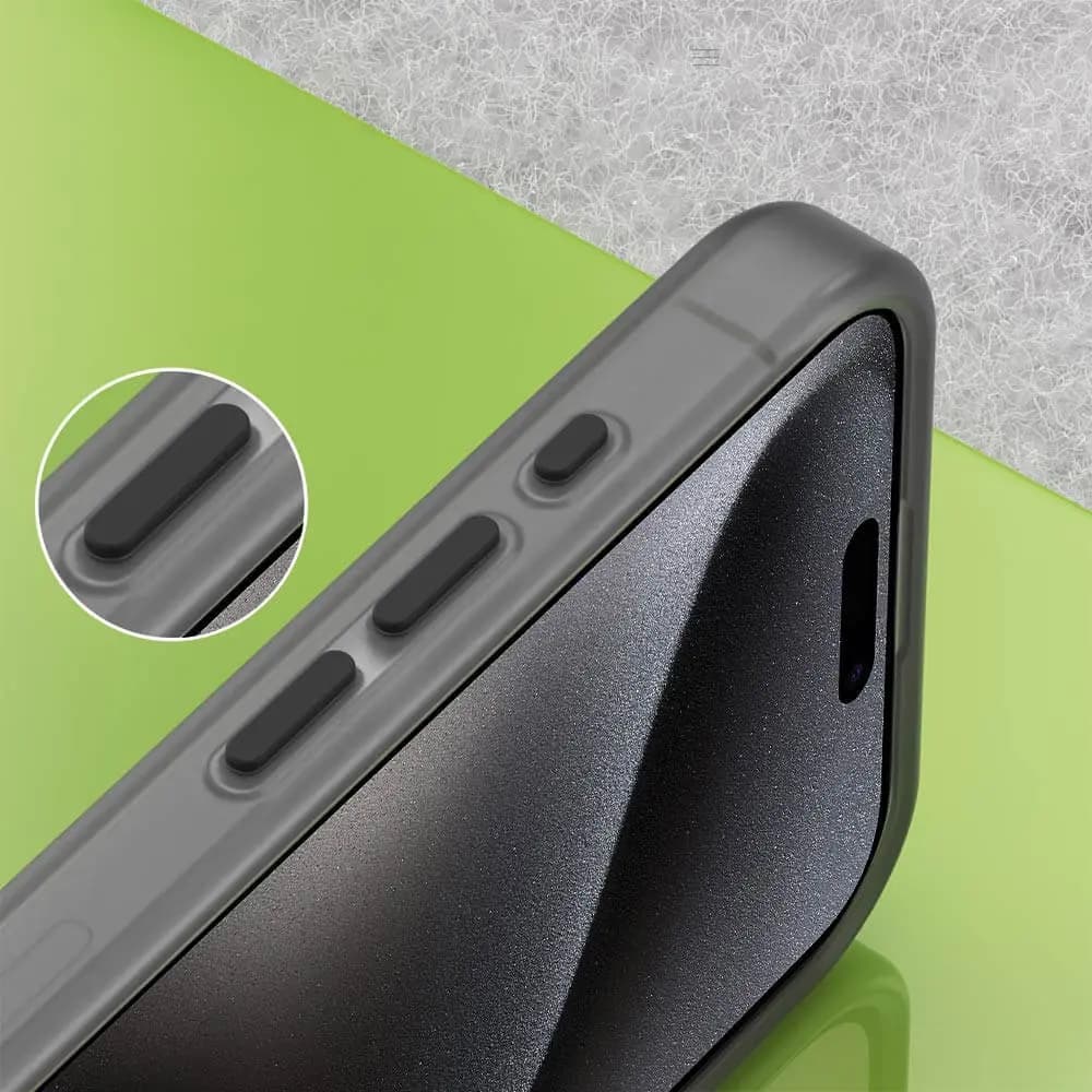 Coque MagSafe bi-matière – iPhone 15 Pro Max – PROTECT MF-006 Noir - Vue 3