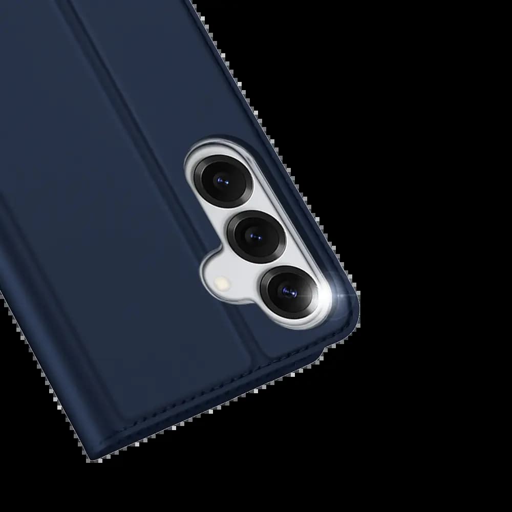 Housse folio Samsung Galaxy S25 porte-carte – Dux Ducis Skin Pro bleu - Vue 2