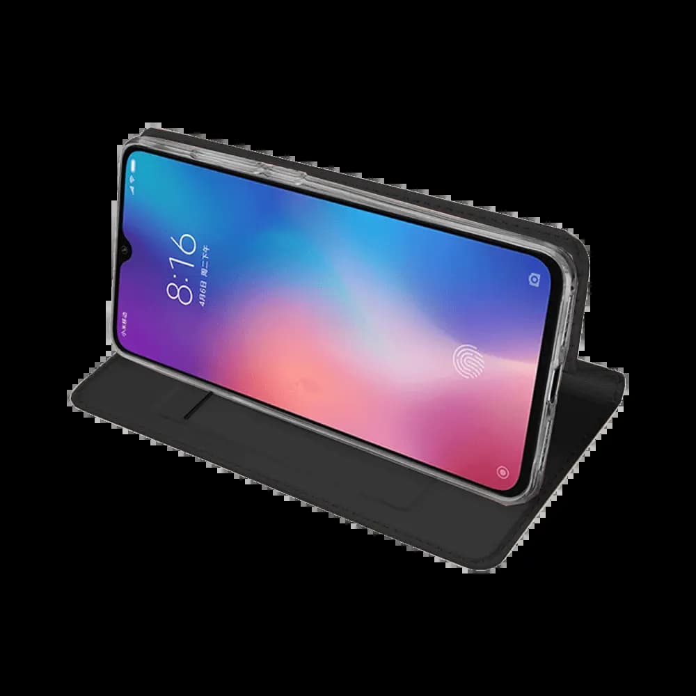 Housse folio Xiaomi Mi 9 Lite porte-carte – Dux Ducis Skin Pro Noir - Vue 4